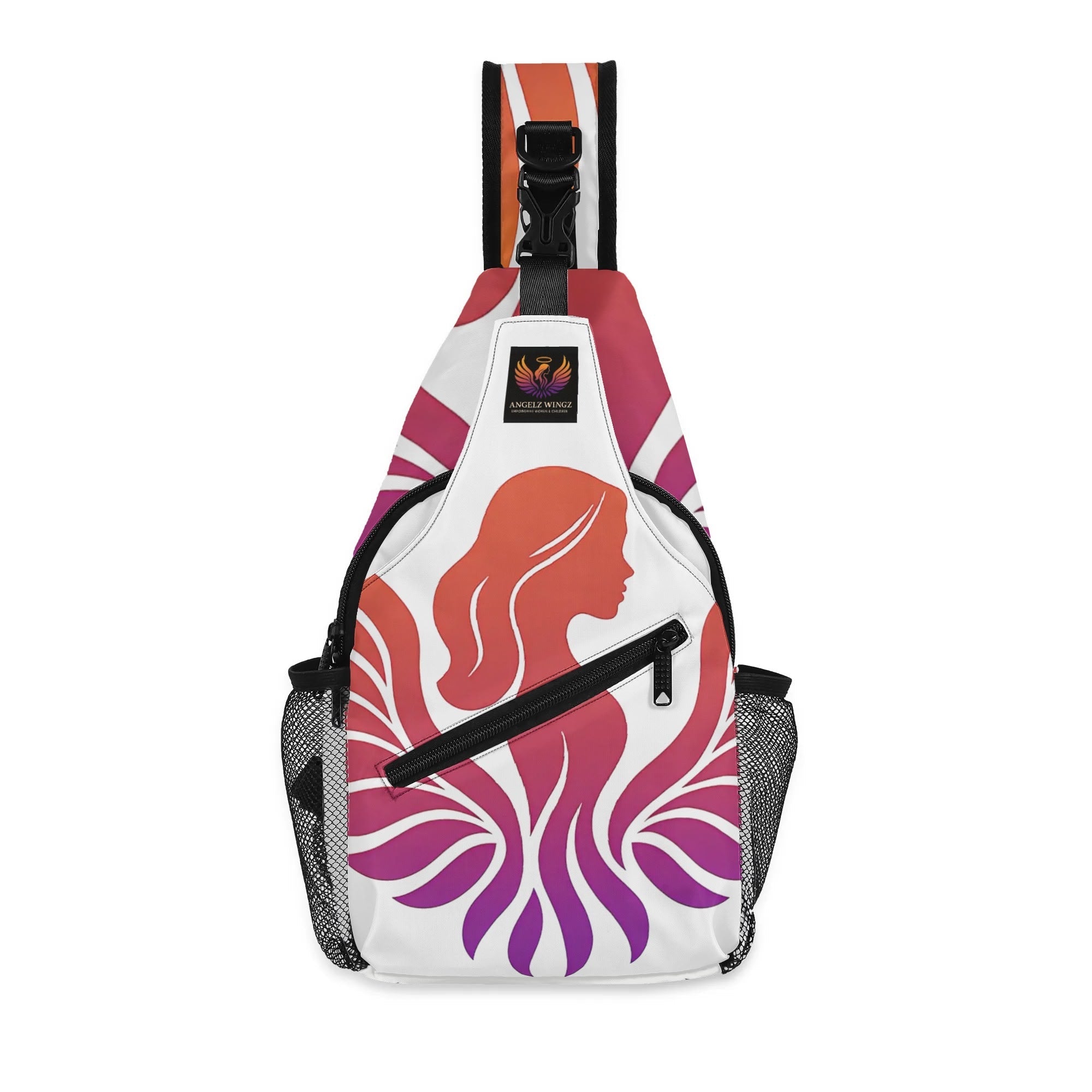 All-Over-Print Chest Crossbody Bag with Adjustable Strap