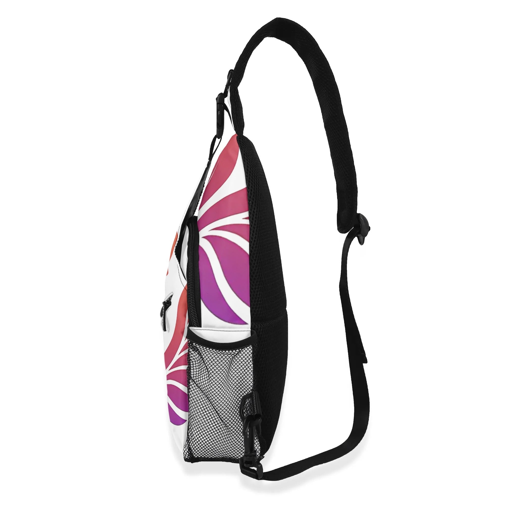All-Over-Print Chest Crossbody Bag with Adjustable Strap