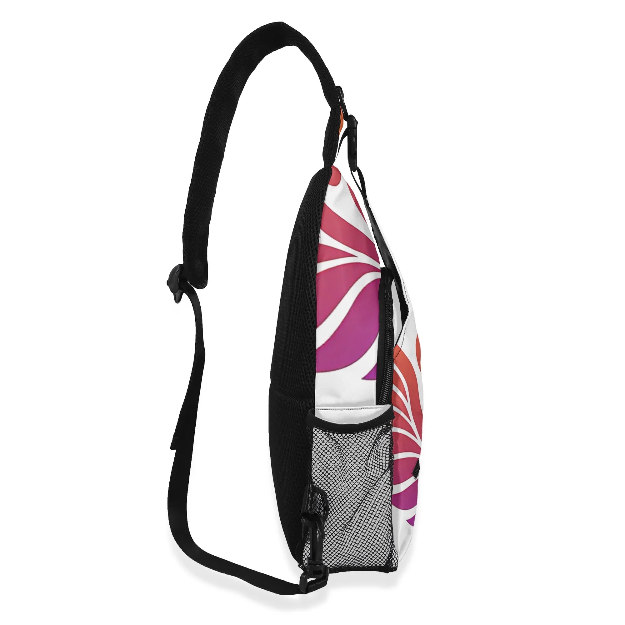 All-Over-Print Chest Crossbody Bag with Adjustable Strap