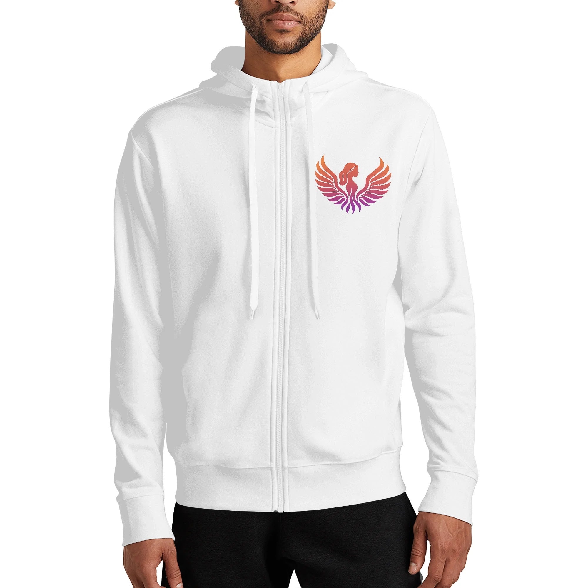 Adult Full Zip Turtleneck Hoodie Streetwear