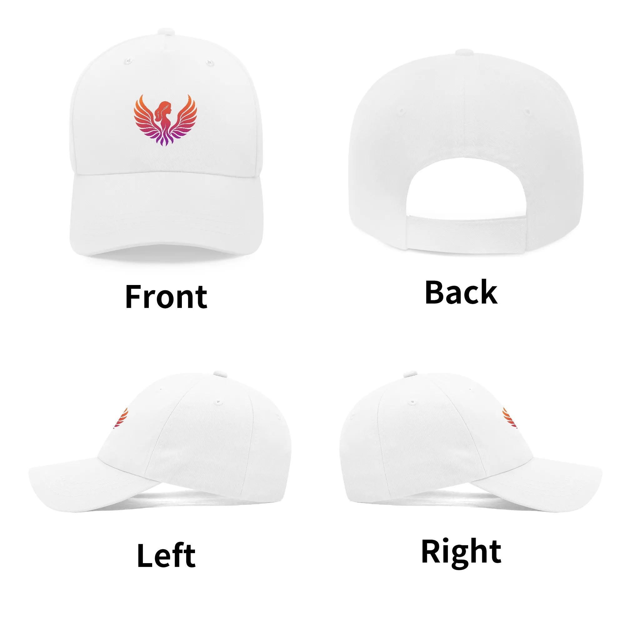 Custom Outdoor Baseball Cap Sun Hat with Front Printed