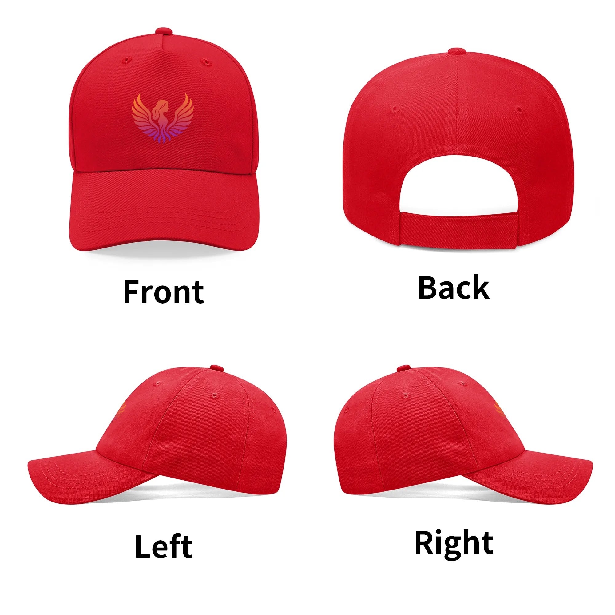 Custom Outdoor Baseball Cap Sun Hat with Front Printed