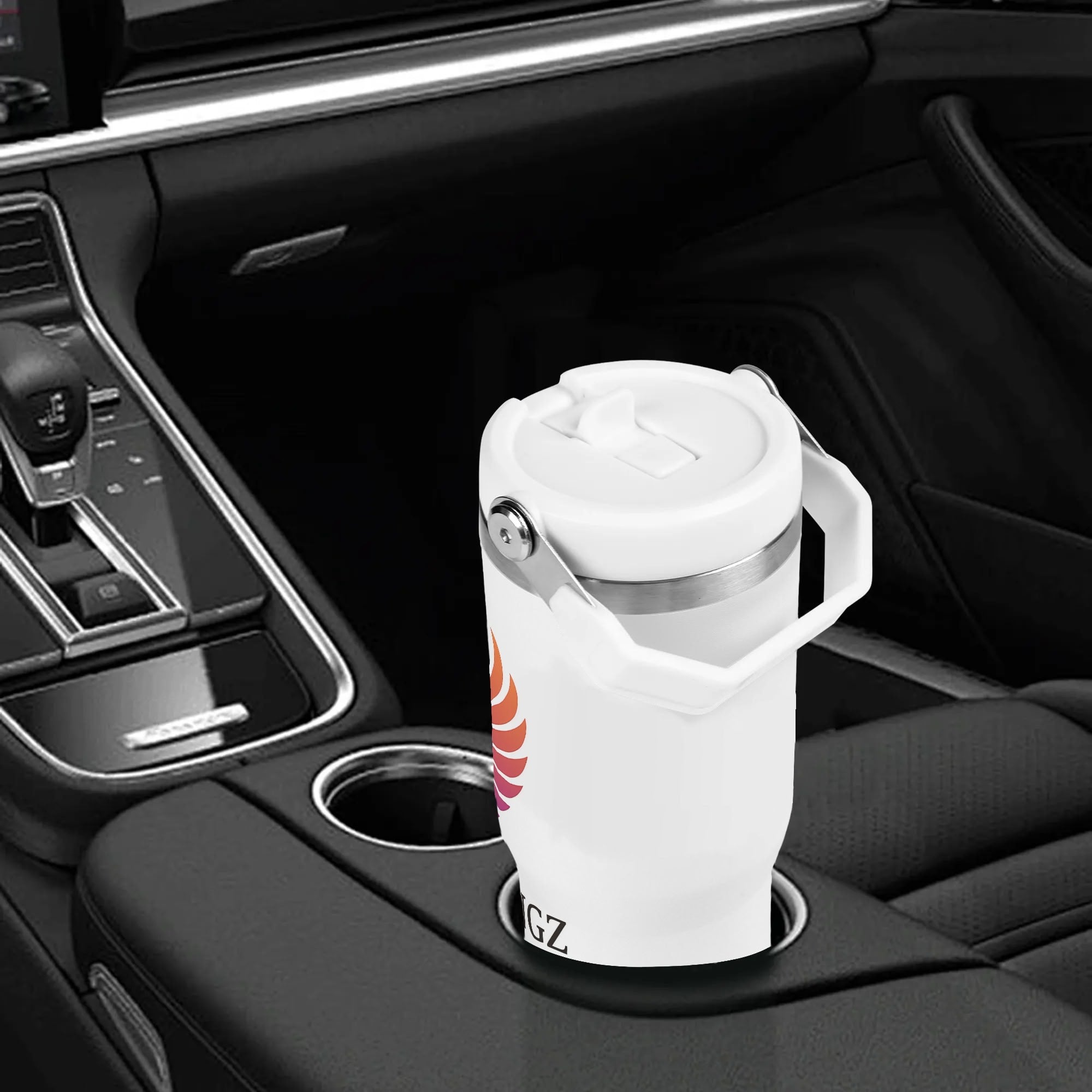 30oz Stainless Steel Tumblers Coffe Cup Suitable for Vehicle Cup Holders comes packed in our drawstring bag