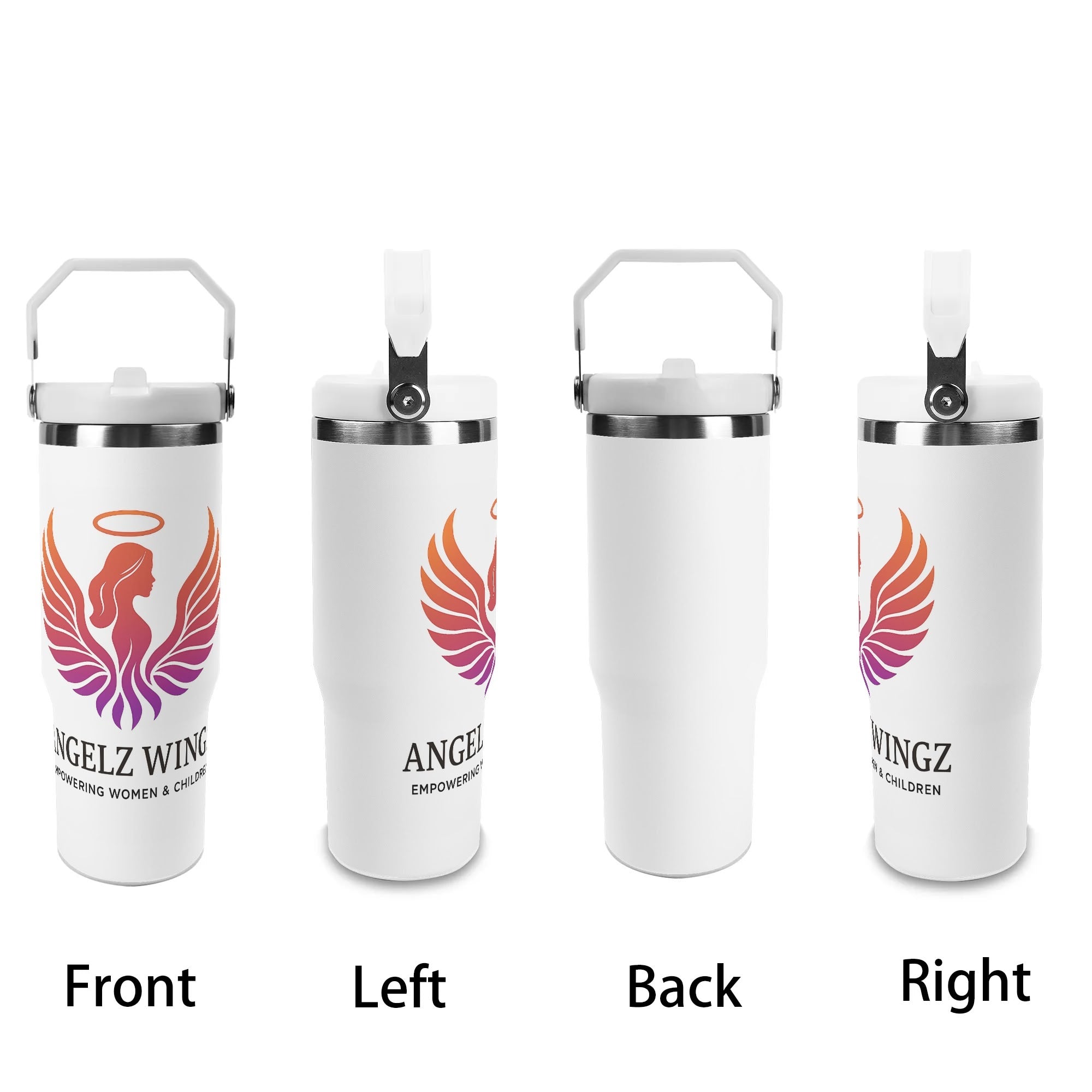 30oz Stainless Steel Tumblers Coffe Cup Suitable for Vehicle Cup Holders comes packed in our drawstring bag